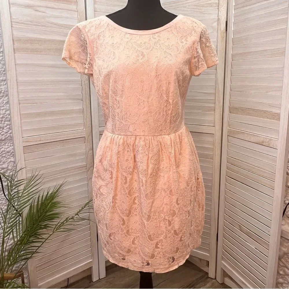 H&M Conscious Collection Lace Overlay Dress 10
